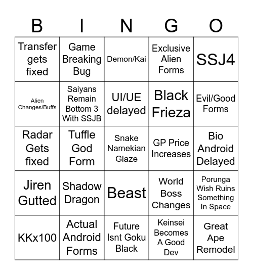 FSR 2026 Bingo Card