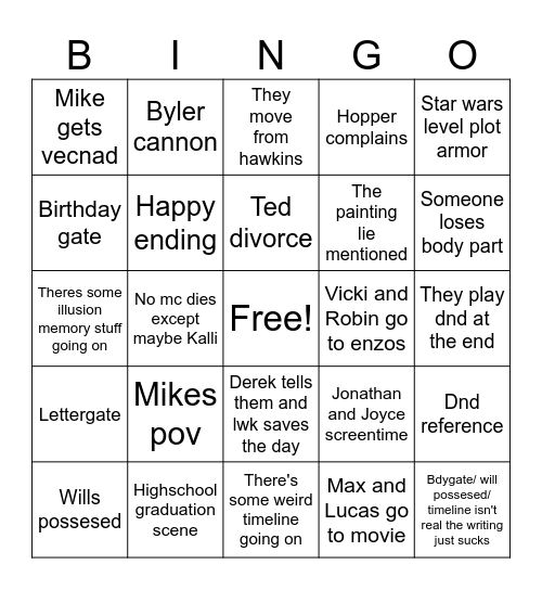 Post vol2 s5 ST bingo Card