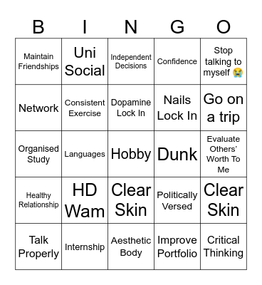 2026 Bingo Card