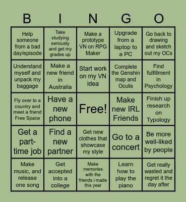 Casio's 2026 Bingo Card Bingo Card
