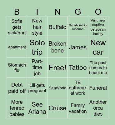 2026 Bingo Card