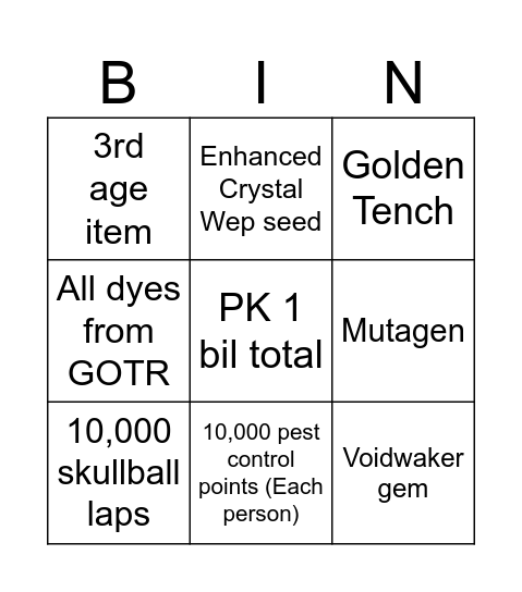 Bingo. Again! Bingo Card