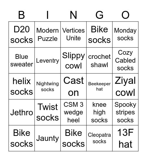 2026 projects Bingo Card