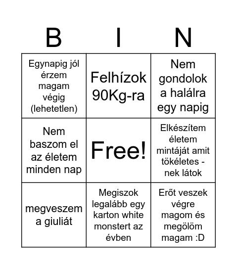 2026 plan Bingo Card
