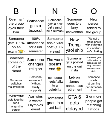 2026 CI BINGO Card