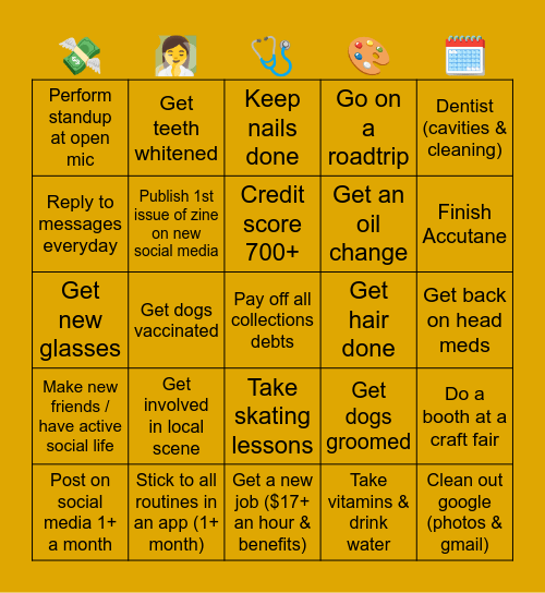 2026 Bingo Card Bingo Card