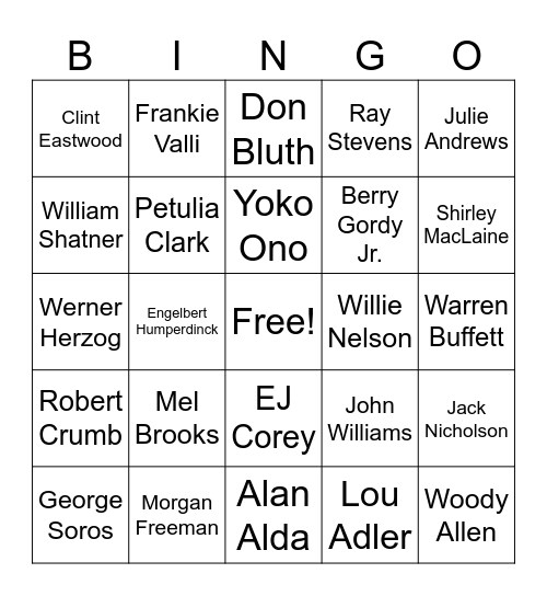 Dr. Hans’ 2026 CDB Bingo Card