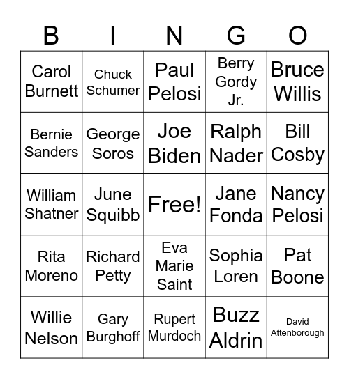 Grandpa’s 2026 CDB Bingo Card