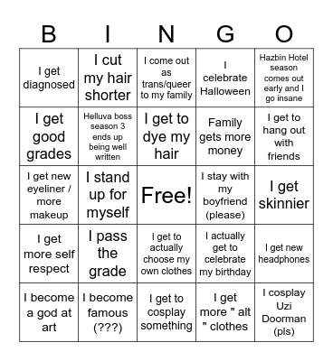 2026 bingo! Bingo Card