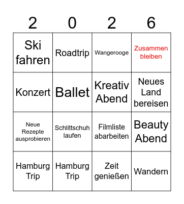 Carl & Lotti Bingo Card