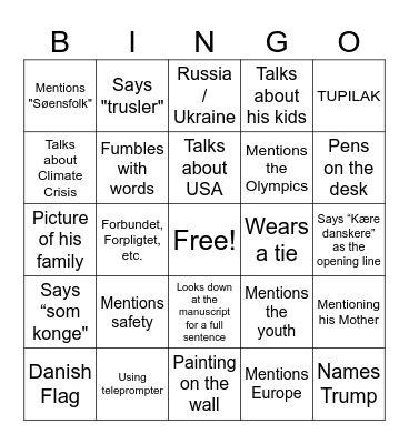 New Years Bingo 2025 Bingo Card