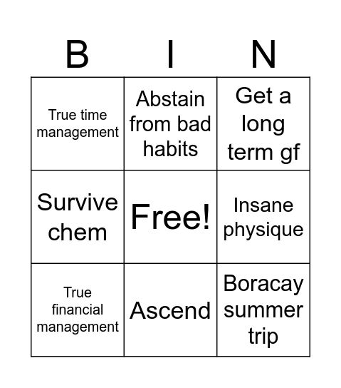 2026 bingo card Bingo Card
