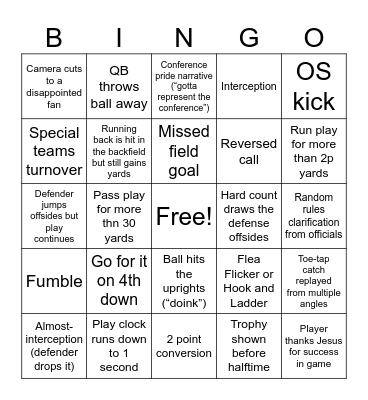 NYE Games Bingo Card