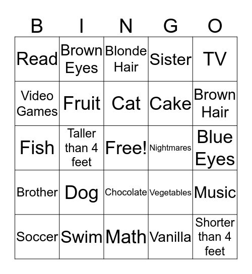 Character Ed Bingo  Bingo Card