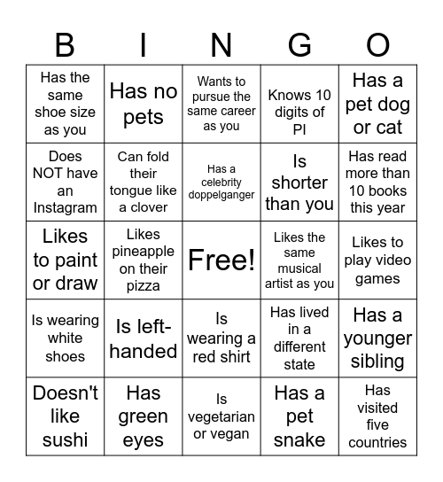 NYE at Charnwood Bingo!! Bingo Card