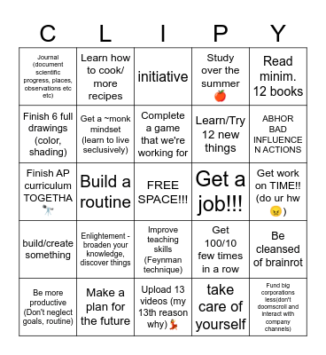 EAT THE RICH📎 Bingo Card