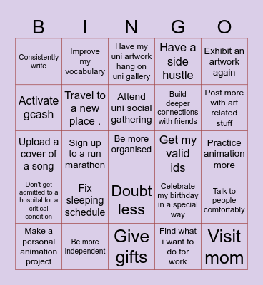 2026 RESOLUTION Bingo Card