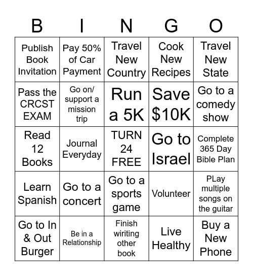 2026 REGBingo Card