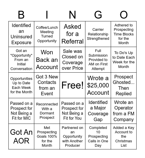 2026 MIC Sales Team Bingo Card
