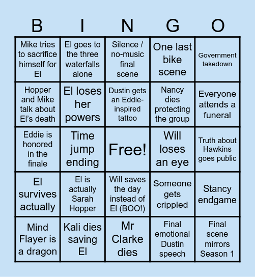 Aadil's Bingo Card