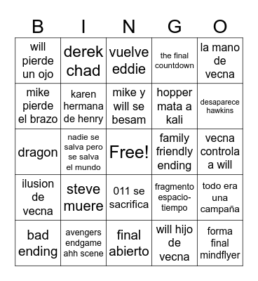 ST5 CAP FINAL Bingo Card