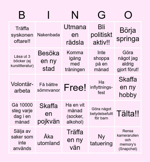 MITT 2026 BINGO Card