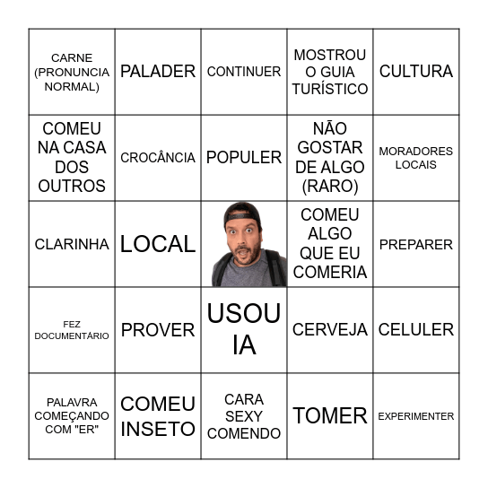 BINGO DO QUERNE DOIS Bingo Card