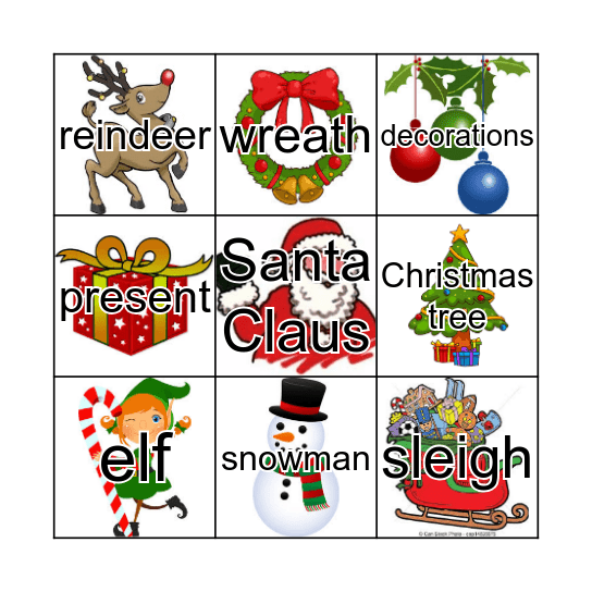 Christmas Bingo Card