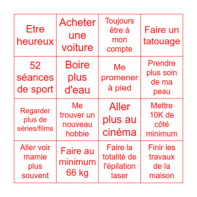 Romain 2026 Bingo Card