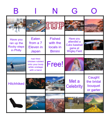 New Year's Eve BINGO at The Mitchell Bingo Card