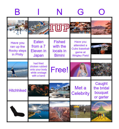 New Year's Eve BINGO at The Mitchell Bingo Card