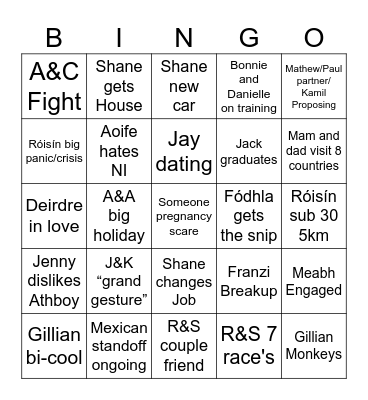 2026 Bingo Card