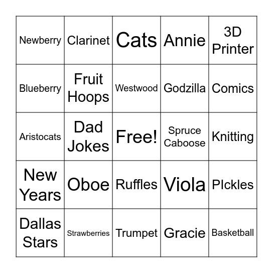 Bingo Card
