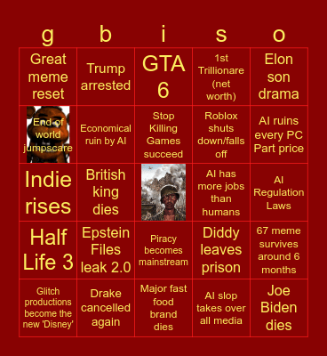 2026 Bingo Card
