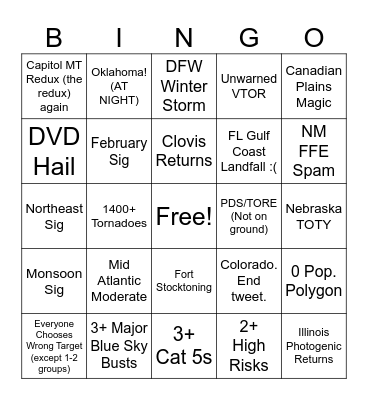 Wx 2026 Bingo Card