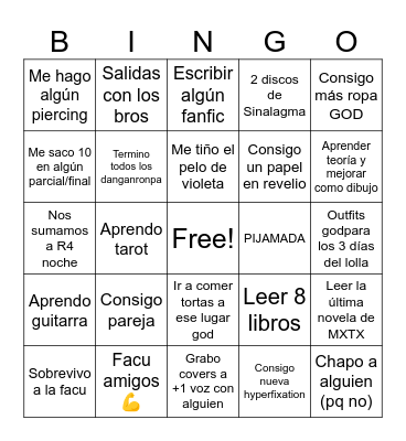 2026 Bingo🥳🥳 Bingo Card