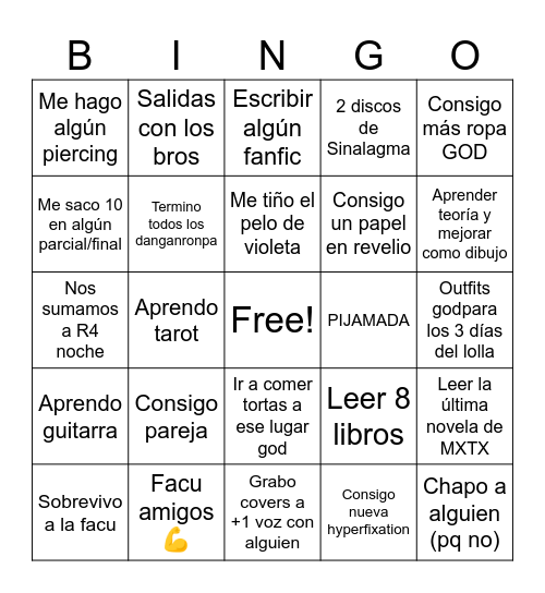 2026 Bingo🥳🥳 Bingo Card