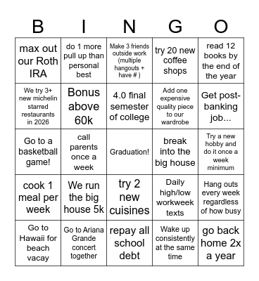 Ji/Ja BINGO Card