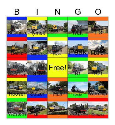 Heritage Lines in England that I would like to dream after John would say "Wave Bye Bye to Dragon Land Festival for Life" one day Bingo Card