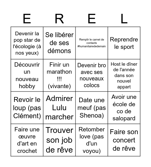 2026 - Le Nouveau Chapitre Bingo Card