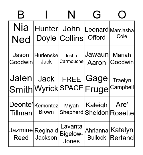 AMi Bingo Card