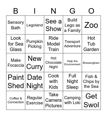 Bingo 2026 Bingo Card