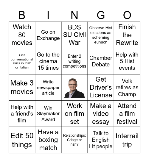 New Years Bingo 2026 Bingo Card