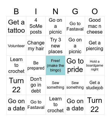 New Years Bingo 2026! Bingo Card