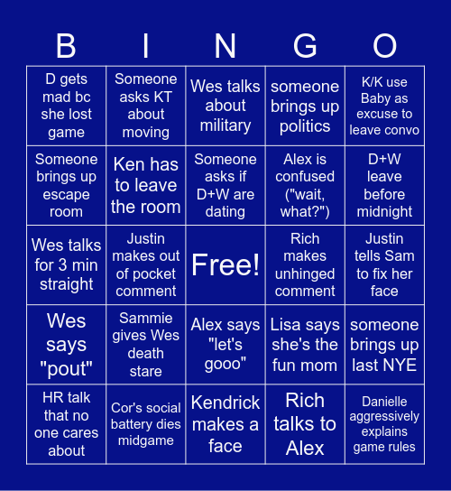 sskgjsidgsod Bingo Card