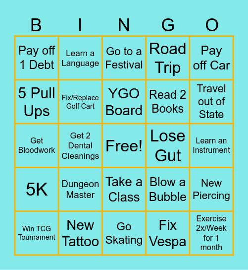 2026 BINGO Card