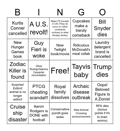 2026 BINGO Card
