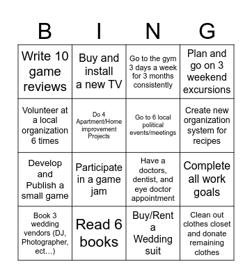 2026 Bing Card Bingo Card