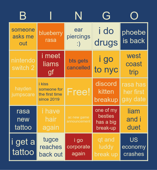 2025 BINGO Card