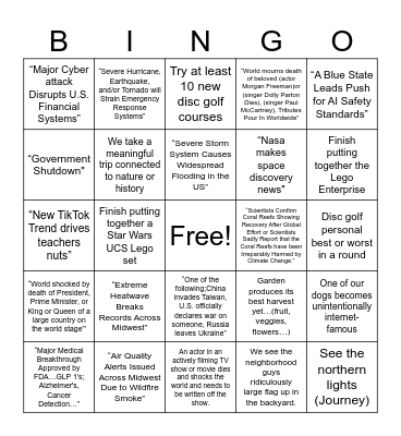 2026 bingo card Bingo Card